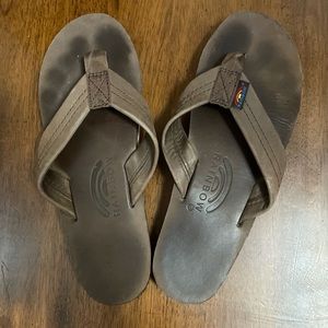 Leather rainbow sandals